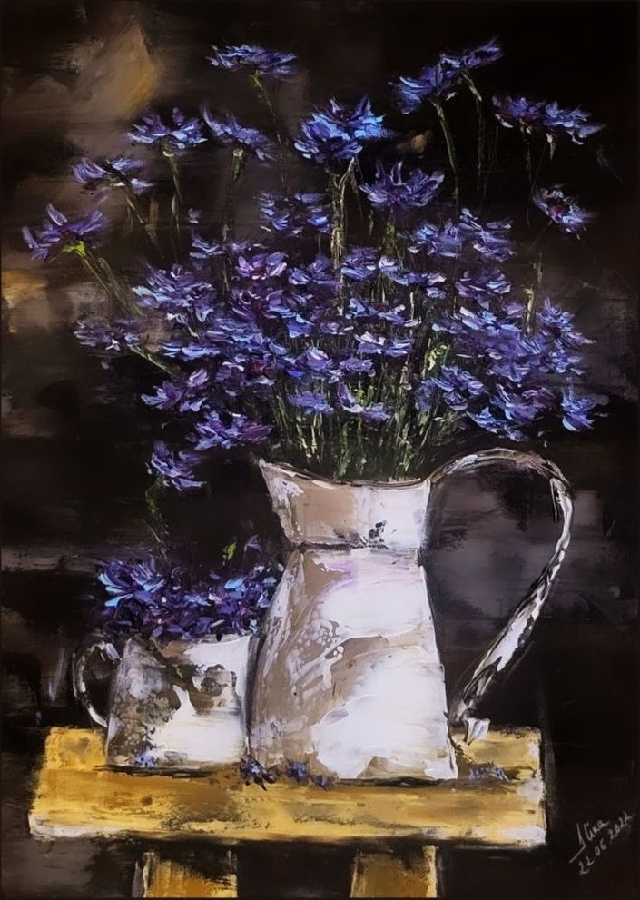 ArteDiAlina.com painting: Blue in the night